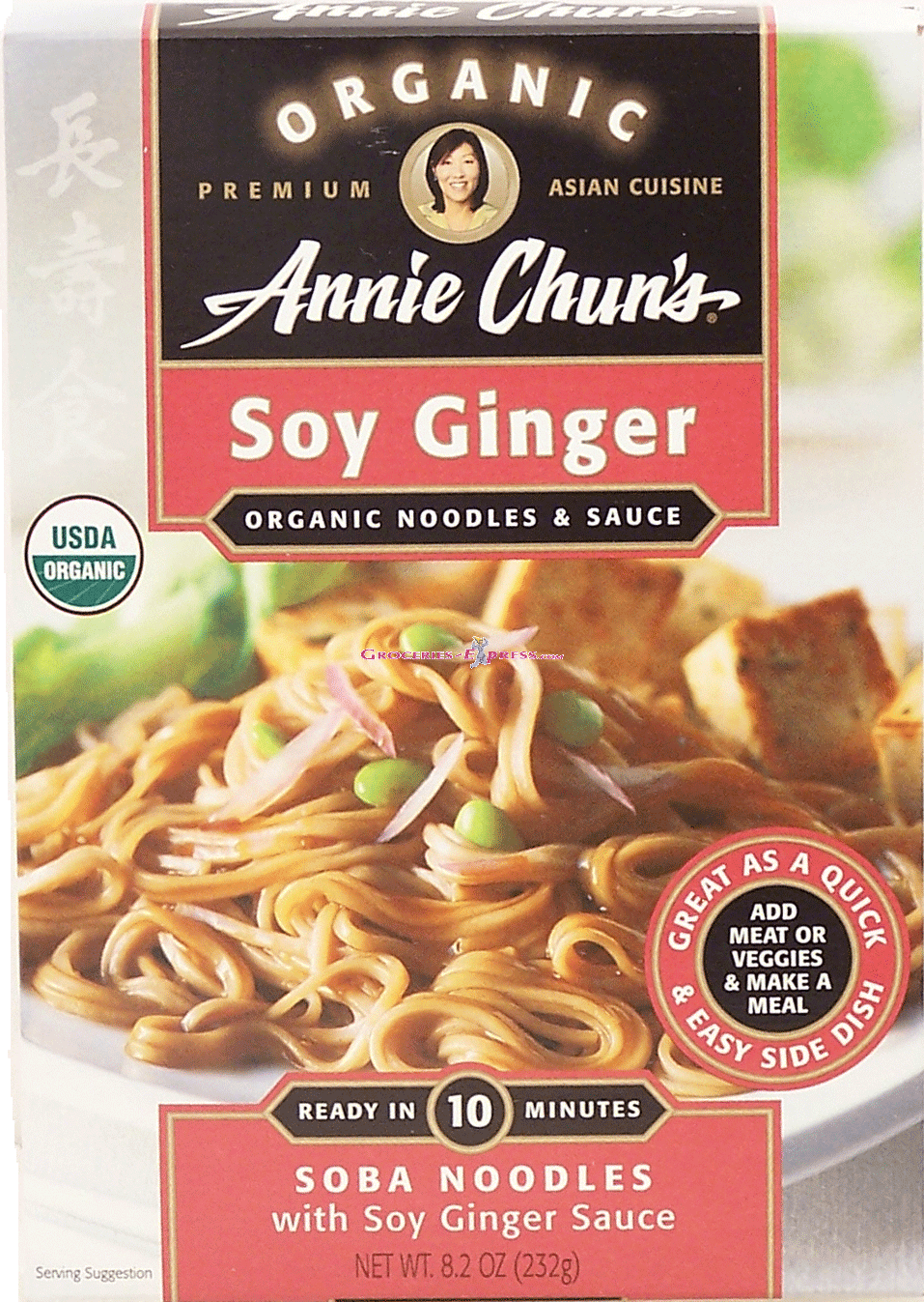 Annie Chun's organic soy ginger noodles & sauce; soba noodles with soy ginger sauce Full-Size Picture